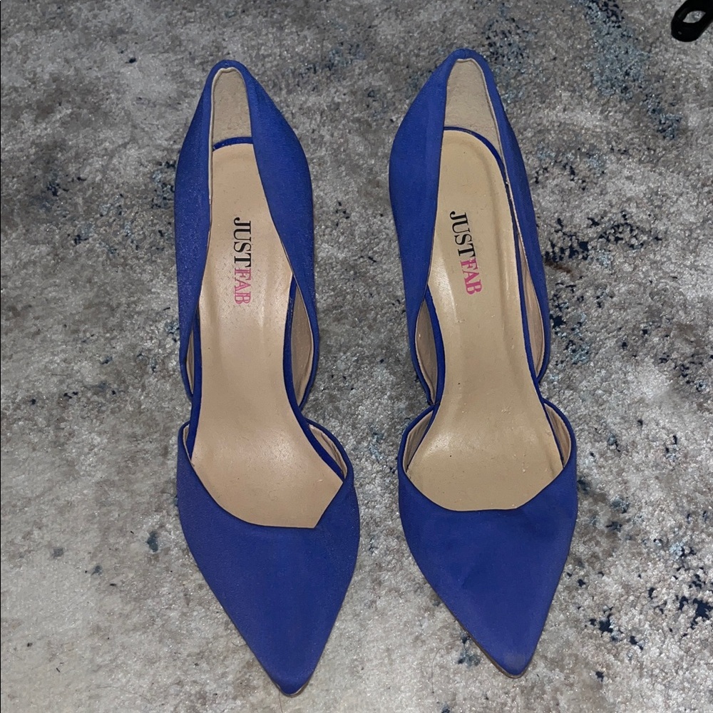 JustFab Royal Blue Pointed Heels